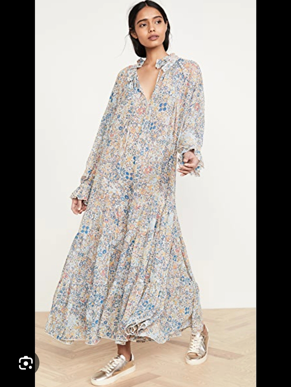 Free People Floral Maxi Feeling Groovy Maxi Dress Size XS